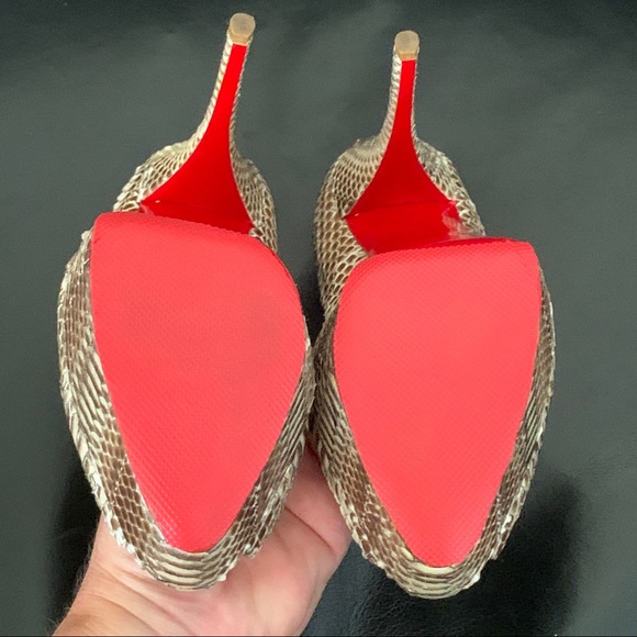 Louboutin Fetish 150MM Python - 37.5 - Picture 7 of 12